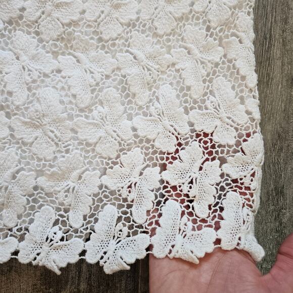 Lilly Pulitzer Reeve Shift Dress Womens 2 White Papillion Lace Scalloped Bridal - Picture 10 of 14